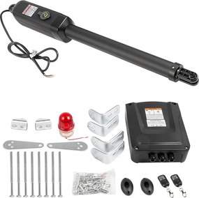 Otwieracz Drzwi Podwójnych Skrzydeł SucceBuy, Solidny Automatyczny Otwieracz Drzwi Podwójnych Skrzydeł 300 Kg 2,7 m Długość, do Drzwi Garážowych