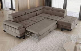 Narożnik SELVA L z funkcją spania i pojemnikiem SALVADOR 03 WERSAL