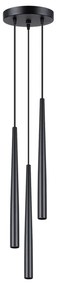 Lampa wisząca BLISS 3P czarna SOLLUX  LIGHTING