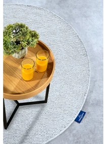 Biały wełniany okrągły dywan tkany ręcznie ø 160 cm Francois – Villeroy&amp;Boch