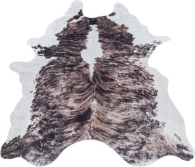 Ciemnobrązowa syntetyczna skóra na podłogę 100x135 cm Etosha – Ayyildiz Carpets