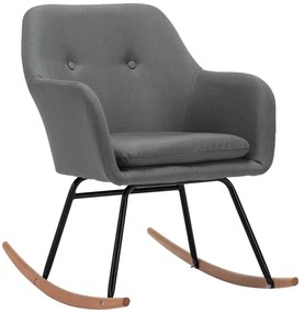 Jasnoszary nowoczesny fotel bujany C6-D65