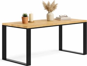 Dębowy stół w stylu industrialnym 150 x 80 S1-P58