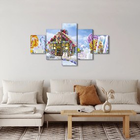 Obraz - Chatka z piernika (125x70 cm)