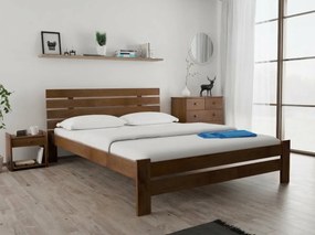 Łóżko PARIS podwyższone 180 x 200 cm, dąb Stelaż: Ze stelażem listwowym rolowanym, Materac: Materac Sommera