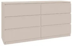Komoda BASIC 6 szuflad – Kaszmir | 140x75x40 cm