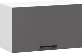 Szafka kuchenna okapowa AKORD W60 system OLIWIA Biała 60 cm 1 drzwi kolor Grafit Szary mat 1 półka 60x30x29 cm
