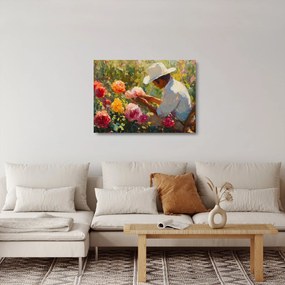 Obraz na szkle - Ogrodnik (70x50 cm)