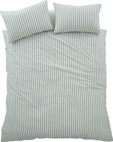 Niebieska pościel jednoosobowa 135x200 cm Cotton Rich Woven Stripe – Pineapple Elephant