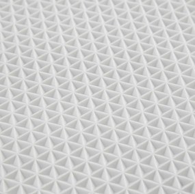 Dywanik Łazienkowy beżowy 50x80 cm Dekoracyjny gumowy spód Antypoślizgowy