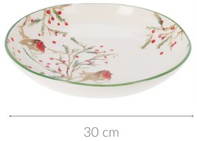 Świąteczna miska z kamionki, Ø 30 cm