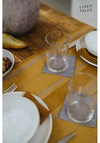 Lniany fartuch Amber Bronze Stripes – Linen Tales