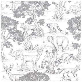 Papierowa tapeta dziecięca 100 cm x 280 cm Animals – Dekornik