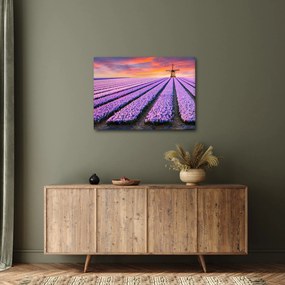Obraz - farma kwiatów (70x50 cm)