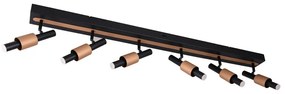 Czarna/w kolorze brązu lampa punktowa LED 20,5x120 cm Ikaris – Trio Select