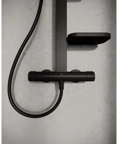 Metalowy zestaw prysznicowy w kolorze matowej czerni 111 cm ALU+ – Ideal Standard