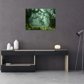Obraz - Las porośnięty mchem (70x50 cm)