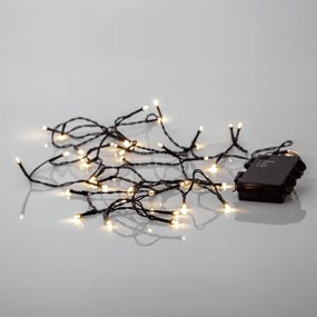 Białe ciepłe lampki LED na baterie