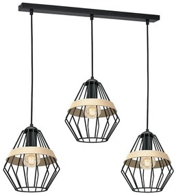 Lampa wisząca z drucianymi kloszami - K550-Graso