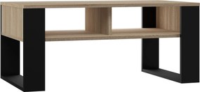 Ława Salonowa Z Półką Dąb Sonoma + Czarny K5-F57