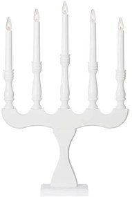 Markslöjd 706278 - Świąteczny świecznik SVANEHOLM 5xE10/3W/230V sosna/biały