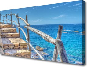 Obraz na płótnie Schody prowadzące do Morza