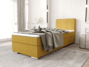 BEDANTE Łóżko kontynentalne ZILANO1 80x200 Cosmic 120 żółty Strona otwierania prawe