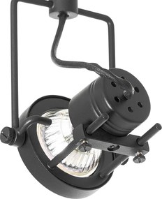 Inteligentny system szynowy czarny 1-fazowy w tym 5 żarówek Wifi GU10 - Suplux