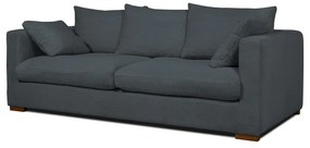 Szara sztruksowa sofa 220 cm Comfy – Scandic