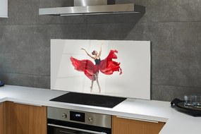 Szkło do Kuchni na Ścianę Portret Kobiety Baletnicy