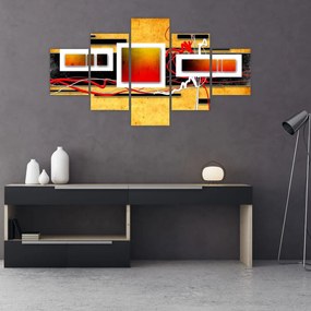 Obraz - Abstrakcja (125x70 cm)