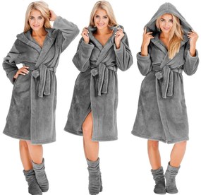 Szlafrok damski Nancy D.Grey + skarpety S/M