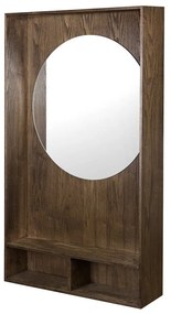 Brązowy panel z wieszakami do przedpokoju z litego drewna dębowego 60x100x11,5 cm Show Me – Mette Ditmer Denmark