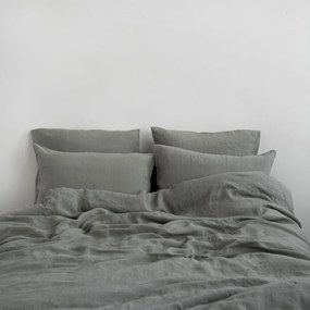 Lniana pościel jednoosobowa w kolorze khaki 140x200 cm – Linen Tales