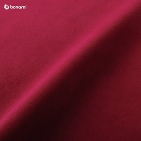 Czerwony aksamitny podnóżek Milo Casa Santo