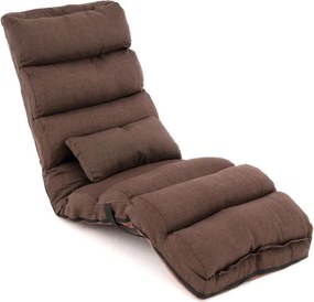 Leżak regulowany, brązowy