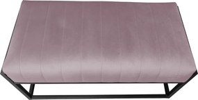 Ławka KAYA tkanina Welur loft ławka metal : Kolor Stelaża - Czarny , Kolor tkaniny - VELVET - MG55, Typ tkaniny - Velvet