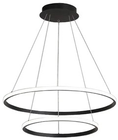 Czarna lampa AT59-2KSL-BLACK wisząca LED – nowoczesny design