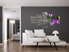 Obraz - kwiaty polne (125x70 cm)