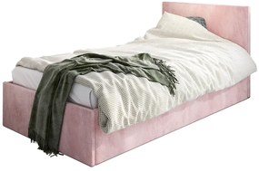 Różowe młodzieżowe łóżko z pojemnikiem M8-A74