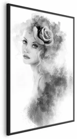 Plakat Akwarelowy portret 40 x 60 cm z ramą czarną bez marginesu ARTGEIST B