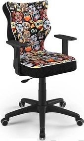 Krzesło młodzieżowe do biurka Duo Black rozmiar 6 (159-188 cm) wzory