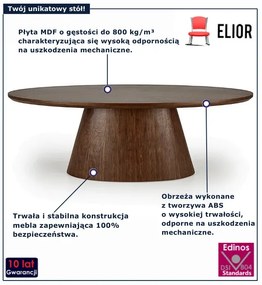 Nowoczesny owalny stół do jadalni B9-M42
