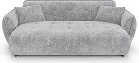 Jasnoszara sofa z tkaniny szenilowej 250 cm Nelia Big – Ropez