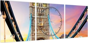 Obraz - Tower Bridge (z zegarem) (90x30 cm)