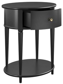 Czarna szafka nocna Aurora – Støraa