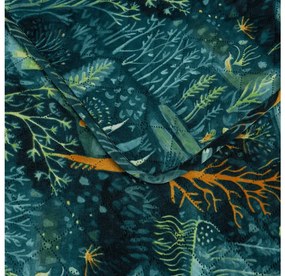 Narzuta na łóżko ze wzorem NEON FOREST, kolorowy Rozmiar: 220 x 240 cm