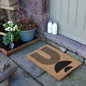 Wycieraczka z włókna kokosowego 40x60 cm Half Moon – Artsy Doormats