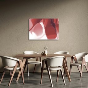 Obraz - Czerwony abstrakcyjny kwiat N⁰3 (70x50 cm)