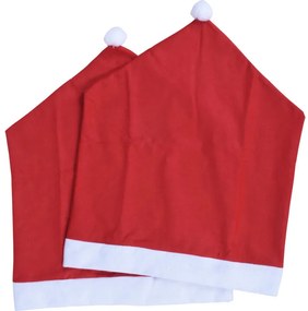 Pokrowiec na krzesło, czapka Mikołaja, 60 cm, 2 sztuki